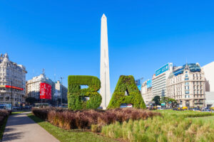 Buenos Aires sign and Obelisco